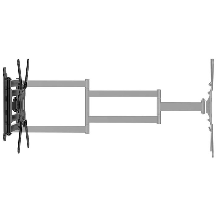 Aisens Soporte de Pared Giratorio, Inclinable, Nivelable WT65TSLE-385 para Monitores y TV de 23-65 Pulgadas hasta 35kg Negro